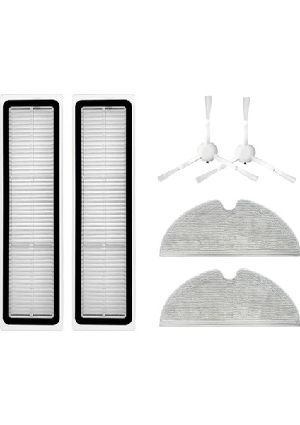 Vestel V-Bot Pro B Yedek Hepa Filtre Yan Fırça Mop (6 Parça)