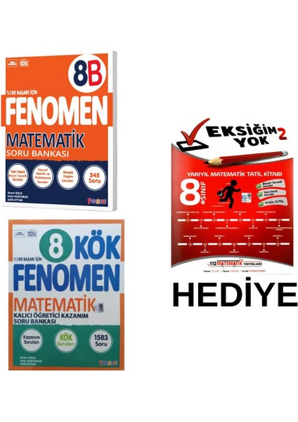 8. Sınıf LGS Matematik Soru Bankası 3 Kitap