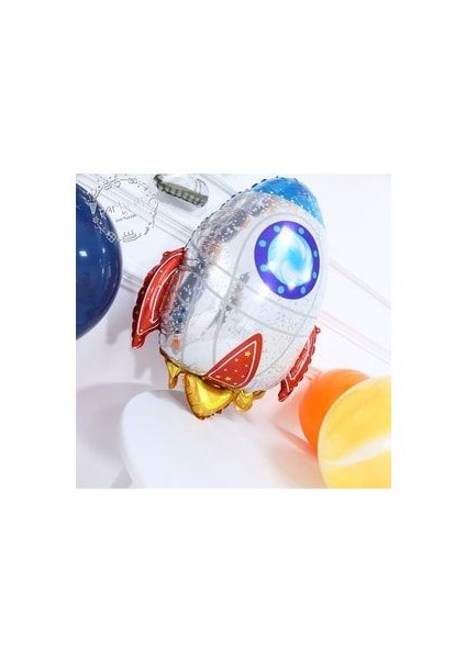 Astronot Balon Zinciri Full Set Çocuk Astronot Uzay Galaksi Roket Balon Zincir Seti indirimleri