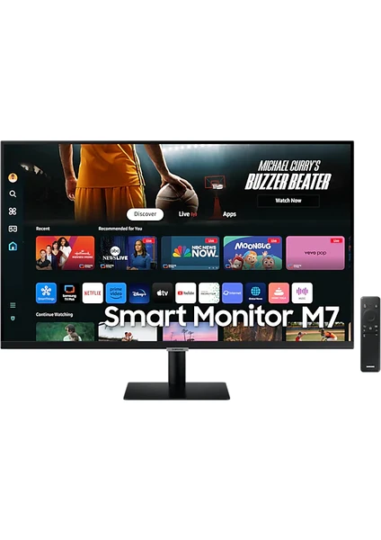 M7 LS32DM702UUXUF 32" 4ms 60Hz 4K UHD HDR10 Smart Siyah Monitör