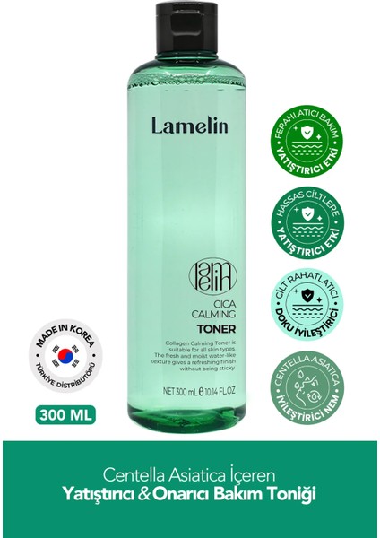 Centella Asiatica Içeren Günlük Yatıştırıcı Tonik Lamelin Cica Calming Toner 300 ml