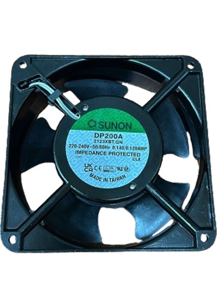 Thermal Grizzly Sunon DP200A 2123XBT.GN 220V 0.14A Metal Kanat Kare Fan