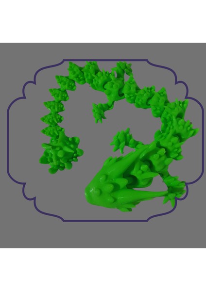 Ayda Hatun Hareketli Ejderha 3D Yeşil Su Ejderhası