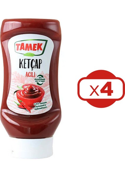 Ketçap 355 gr Acılı x 4 Adet