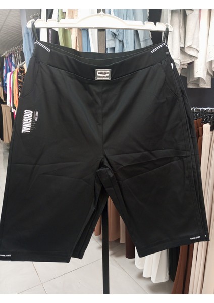 Büyük Beden Toparlayıcı Lastikli Yüksek Belli Arma Detaylı Yüksek Kalite Şehir Boy Bermuda Şort fiyatları