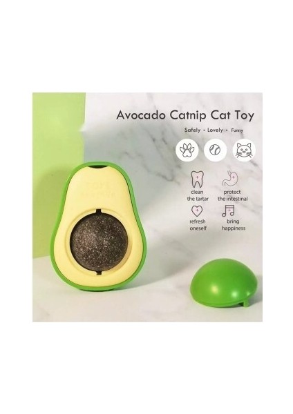 Avokado Tasarımlı Kedi Yalama Topu