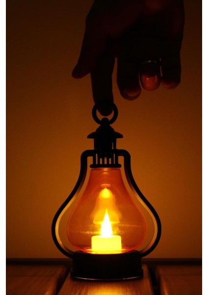 Led Mum Vintage Retro Gaz Lambası Tipi Pilli Dumansız Alevli Dekoratif Yapay Mum Işıldak El Lambası modelleri