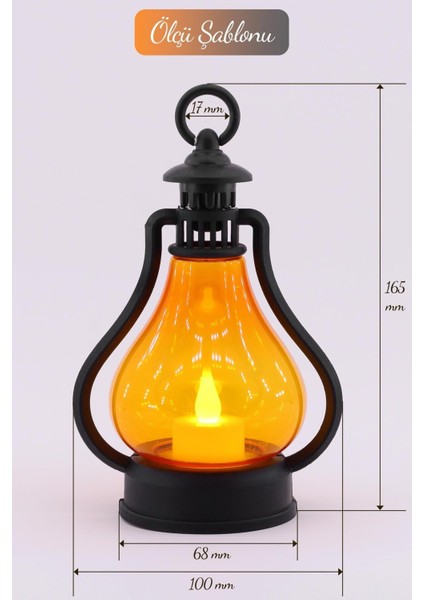 Led Mum Vintage Retro Gaz Lambası Tipi Pilli Dumansız Alevli Dekoratif Yapay Mum Işıldak El Lambası fırsatları