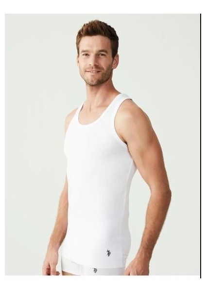 Pamuk 2'li Paket Likralı Askılı Erkek Atlet- 80188 -Usp Beyaz fiyatları