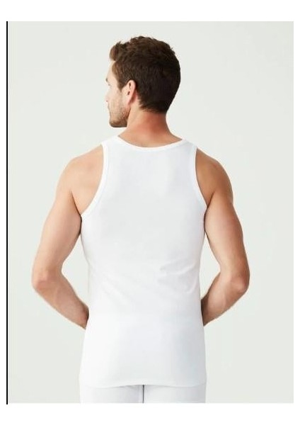 Pamuk 2'li Paket Likralı Askılı Erkek Atlet- 80188 -Usp Beyaz modelleri