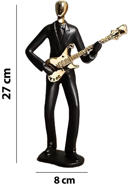 RGV-B30 Dekoratif Biblo Oda ve Masa Süsü Gitar Çalan Adam modelleri