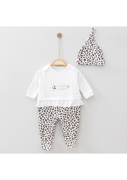 Leopar Desenli Bebek Tulumu 6034