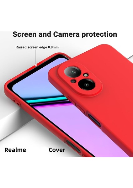 Realme 12 Lite Kılıf Kamera Korumalı Kızaklı Sürgülü Yüzüklü Armor Military Tank Kızaklı Zırh Kapak