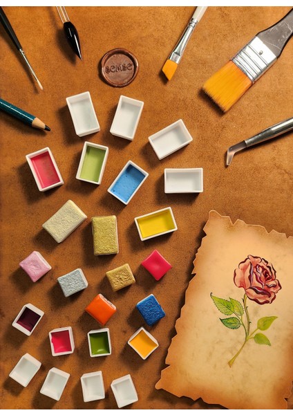 Tam Ölçü Boş Suluboya Tavası 4 ml - 100 Adet fırsatları