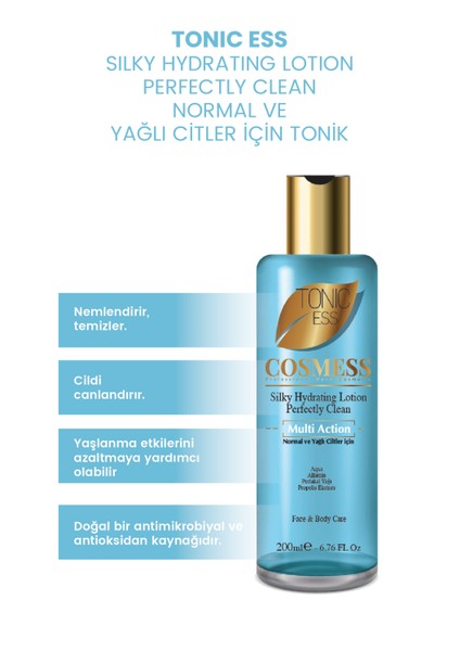 Normal ve Yağlı Ciltler Tonik 200 ml - Tonicess