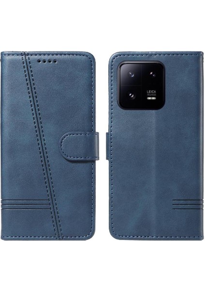 Xiaomi 13 Için Filp Durumda Ayrılabilir Siyah Bilezik Preslenmiş Pu Deri Telefon (Yurt Dışından) indirimleri