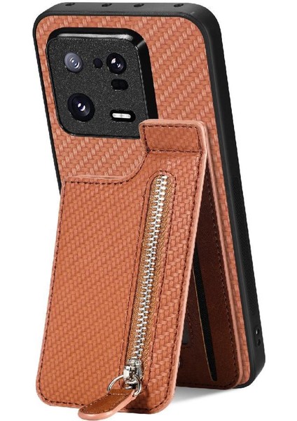 Xiaomi 13 Pro Crad Yuvası Manyetik Araç Montaj Fermuar Standı Cüzdan (Yurt Dışından)