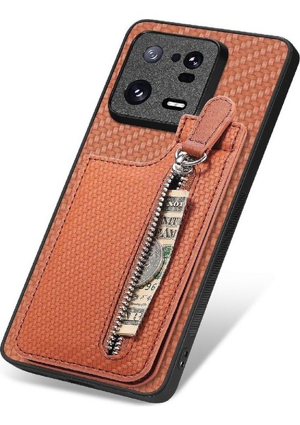 Xiaomi 13 Pro Crad Yuvası Manyetik Araç Montaj Fermuar Standı Cüzdan (Yurt Dışından)