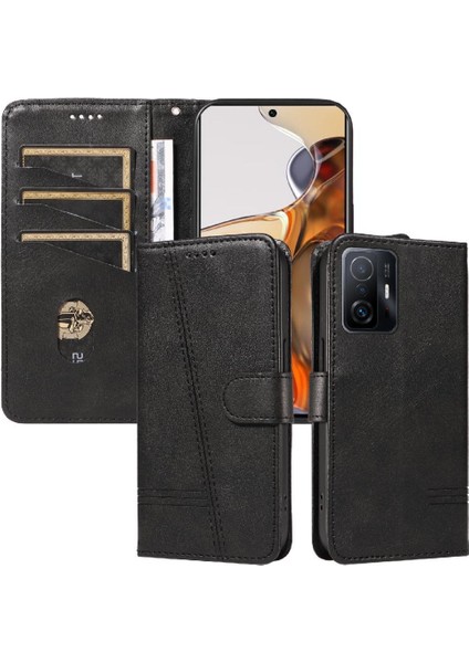 Xiaomi 11T/11T Pro Için Filp Durumda Ayrılabilir Siyah Bilezik Preslenmiş Pu Kılıf (Yurt Dışından) indirimleri