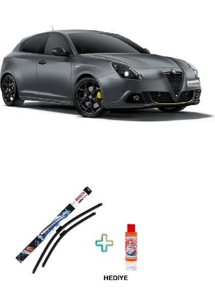 Alfa Romeo Giulietta Silecek Takımı (2010-2020) Bosch Aerotwin Serisi Silecek Takımı + Cam Şampuanı Hediyeli