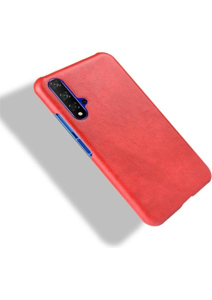 Retro Kılıf Için Huawei Nova 5t Lychee Desen Koruyucu Kapak Retro Anti (Yurt Dışından)