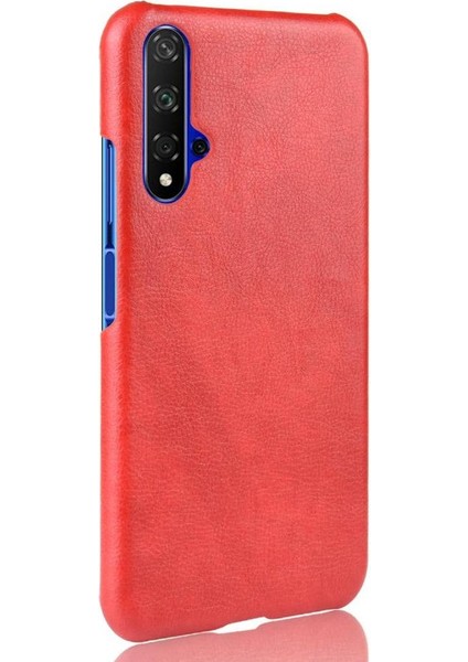 Retro Kılıf Için Huawei Nova 5t Lychee Desen Koruyucu Kapak Retro Anti (Yurt Dışından)