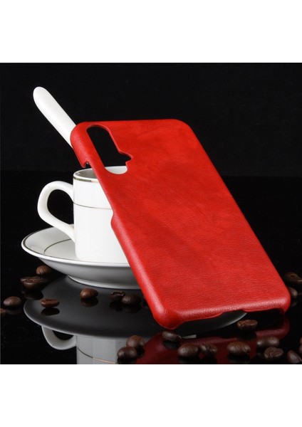 Retro Kılıf Için Huawei Nova 5t Lychee Desen Koruyucu Kapak Retro Anti (Yurt Dışından)