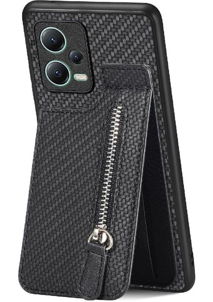 Xiaomi Redmi Için Not 12 5g Standı Crad Yuvası Manyetik Araç Montaj Fermuar (Yurt Dışından)