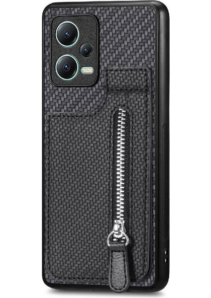 Xiaomi Redmi Için Not 12 5g Standı Crad Yuvası Manyetik Araç Montaj Fermuar (Yurt Dışından)