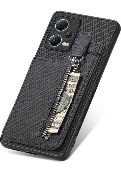 Xiaomi Redmi Için Not 12 5g Standı Crad Yuvası Manyetik Araç Montaj Fermuar (Yurt Dışından)
