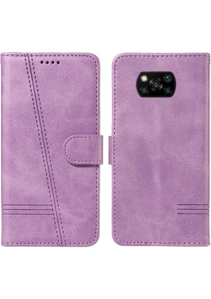 Xiaomi Poco X3 Nfc Için Kredi Kartı Yuvası ile Ayrılabilir Siyah Pu (Yurt Dışından)