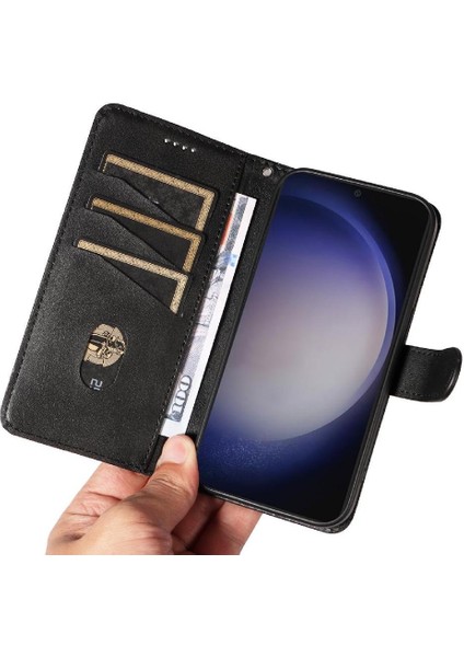 Samsung Galaxy S24 Artı Ayrılabilir Siyah Bilezik Preslenmiş Pu Için Filp Durumda (Yurt Dışından) fiyatları
