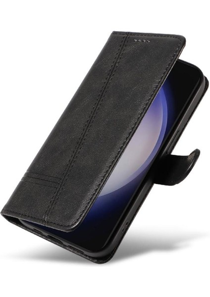 Samsung Galaxy S24 Artı Ayrılabilir Siyah Bilezik Preslenmiş Pu Için Filp Durumda (Yurt Dışından) modelleri