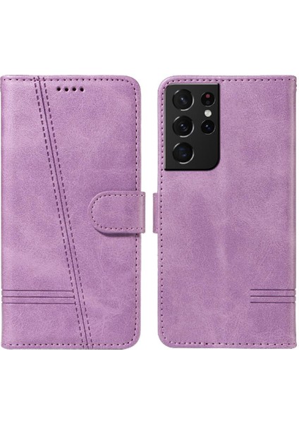 Kredi Kartı Yuvası Cüzdan Telefon ile Samsung Galaxy S21 Ultra Için Filp Durumda (Yurt Dışından) indirimleri