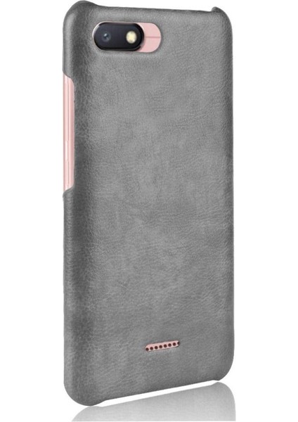 Xiaomi Redmi 6A Uyumluluk Lychee Desen Koruyucu Için Retro Kılıf (Yurt Dışından) modelleri