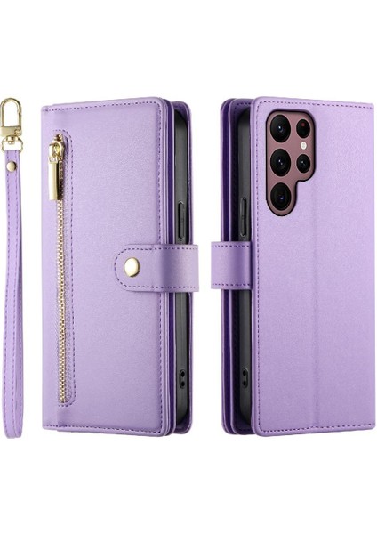 Samsung Galaxy S22 Ultra Crossbody Kayış Cüzdan Iş Için Flip Case (Yurt Dışından) fırsatları