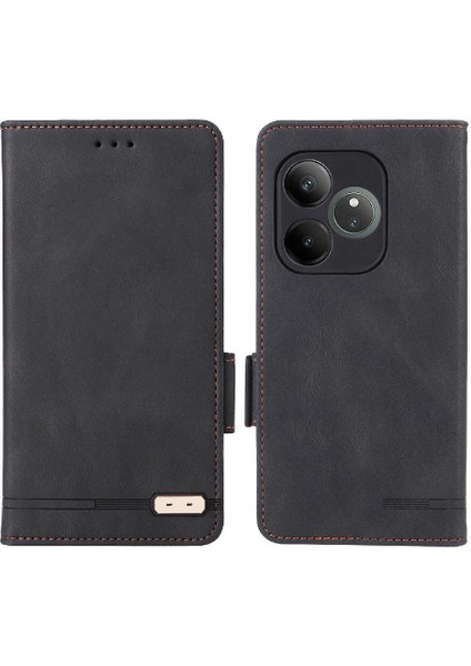 Toka Manyetik ile Realme Gt 6t Kickstand Kart Tutucu Için Flip Case (Yurt Dışından)