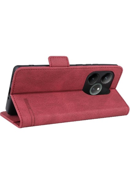 Toka Manyetik ile Realme Gt 6t Kickstand Kart Tutucu Için Flip Case (Yurt Dışından)