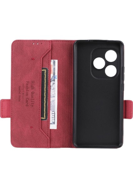 Toka Manyetik ile Realme Gt 6t Kickstand Kart Tutucu Için Flip Case (Yurt Dışından)