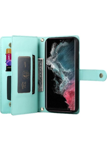 Samsung Galaxy S22 Ultra Crossbody Kayış Cüzdan Iş Için Flip Case (Yurt Dışından) indirimleri