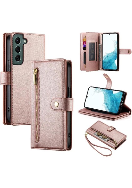 Samsung Galaxy S22 Iş Standı Crossbody Kayış Cüzdan Için Flip Case (Yurt Dışından)