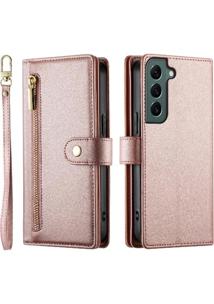 Samsung Galaxy S22 Iş Standı Crossbody Kayış Cüzdan Için Flip Case (Yurt Dışından)