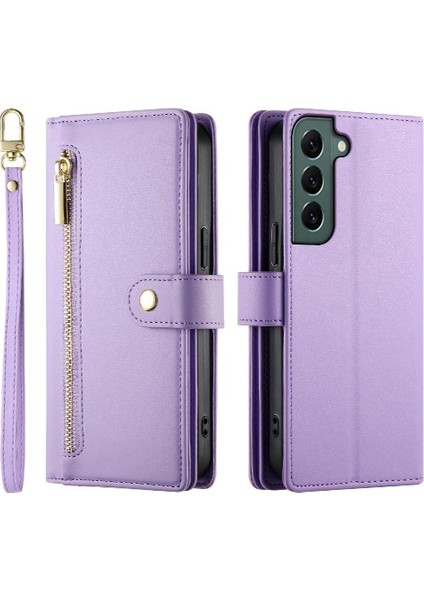 Samsung Galaxy S22 Artı Crossbody Kayış Çok Fonksiyonlu Flip Case (Yurt Dışından)