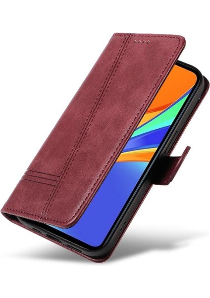 Xiaomi Redmi 9c Cüzdan Telefon Kılıfı Için Filp Durumda Preslenmiş Pu Deri ile (Yurt Dışından)