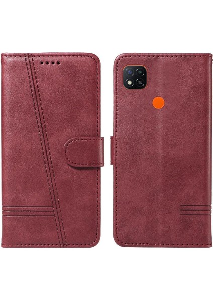 Xiaomi Redmi 9c Cüzdan Telefon Kılıfı Için Filp Durumda Preslenmiş Pu Deri ile (Yurt Dışından)