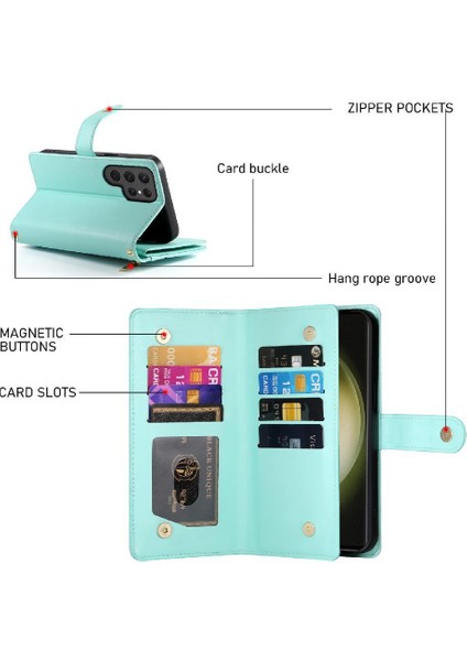 Samsung Galaxy S23 Ultra Crossbody Kayış Cüzdan Iş Için Flip Case (Yurt Dışından) indirimleri