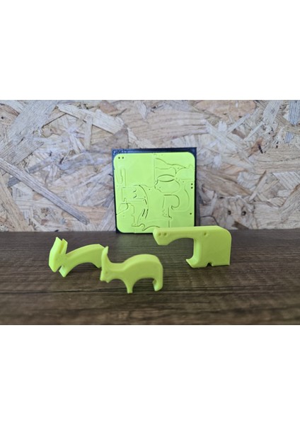 Montessori 3D Hayvan Figürlü Puzzle 18 Parça Zeka Oyunu