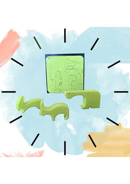 Montessori 3D Hayvan Figürlü Puzzle 18 Parça Zeka Oyunu fiyatları