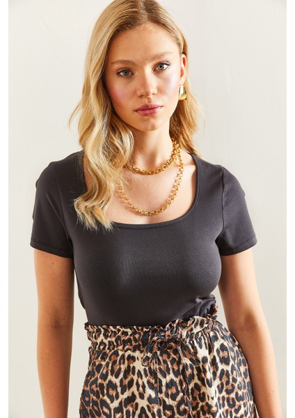 Kadın Kısa Kol Crop Bluz fiyatları