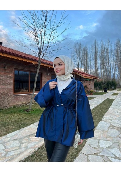 Lara Ceket Saks Mavisi